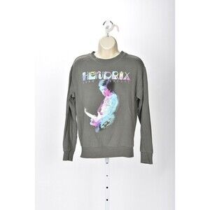 Authentic Hendrix Grey Pull Over Band of Gypsys Crew Neck Sweatshirt